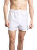 MEN'S RELAXED FIT BOXERS, WHITE 5 PACK