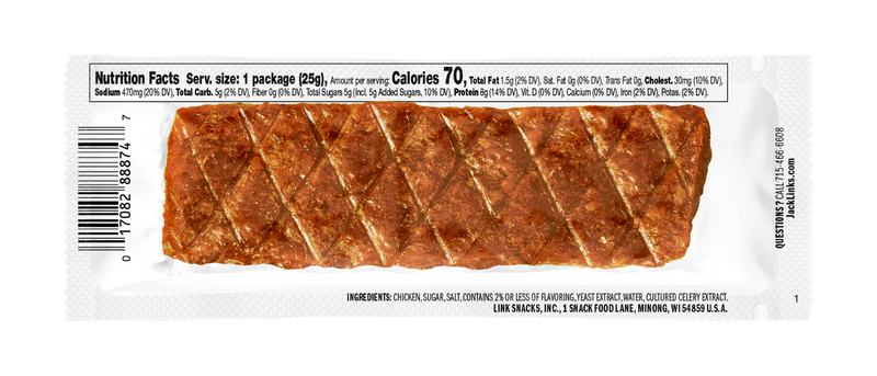 JACK LINK'S SPICY CHICKEN STRIP BAR