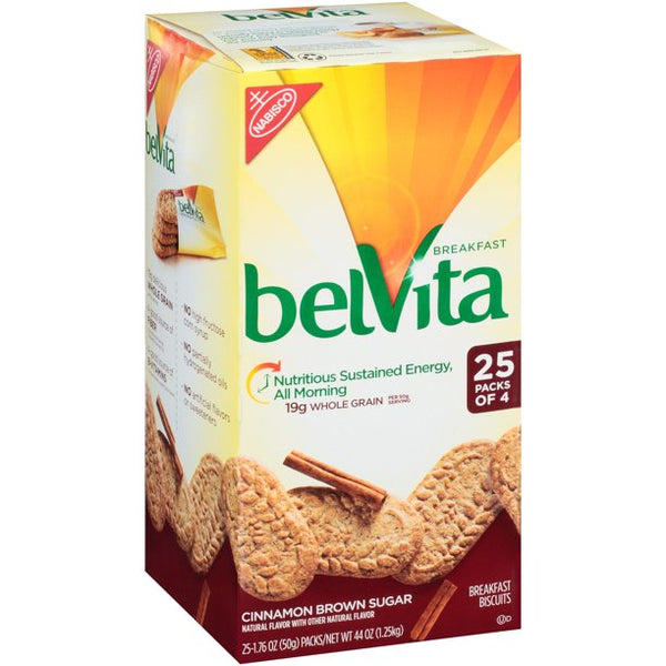 BELVITA CINNAMON BROWN SUGAR BREAKFAST BUSCUITS (25 PACKS)