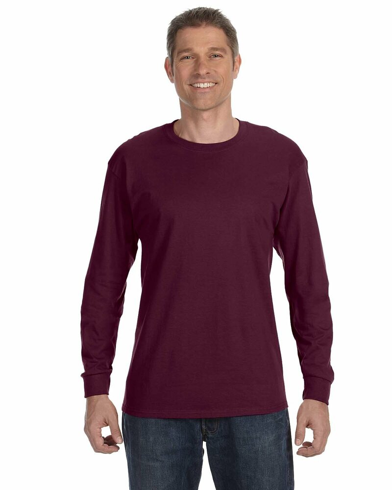 JERZEES LONG SLEEVE POCKET T SHIRT