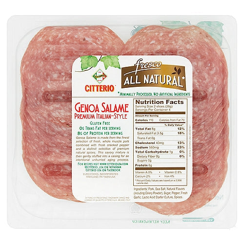 CITTERIO SLICED GENOA SALAMI