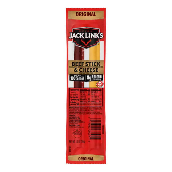 JACK LINK’S ORIGINAL BEEF STICK & CHEESE