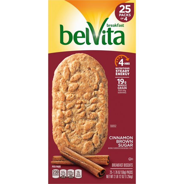 BELVITA CINNAMON BROWN SUGAR BREAKFAST BUSCUITS (25 PACKS)