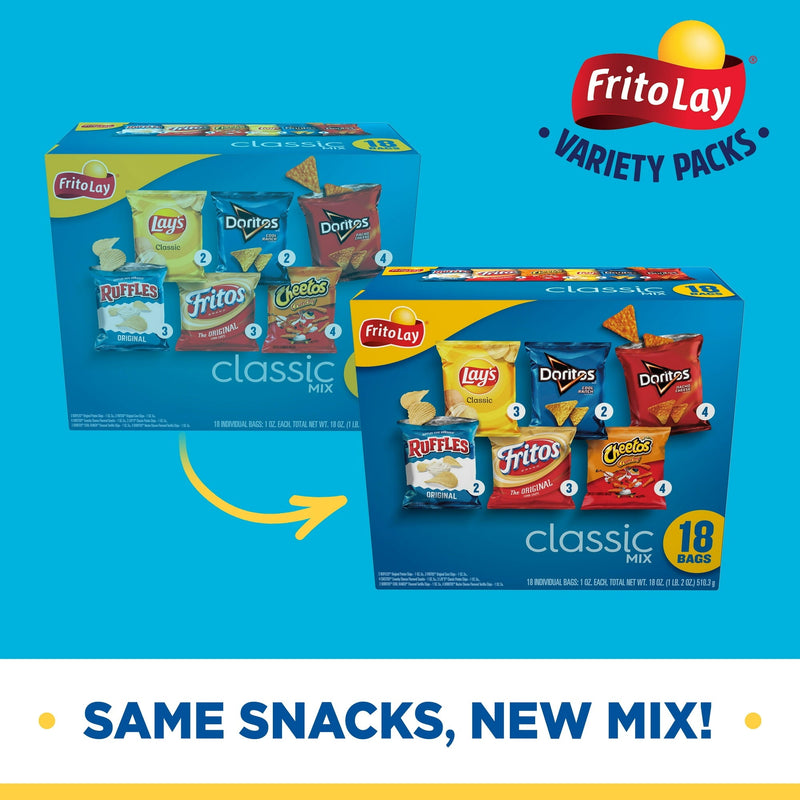 FRITO LAY CLASSIC MIX (18 BAGS)