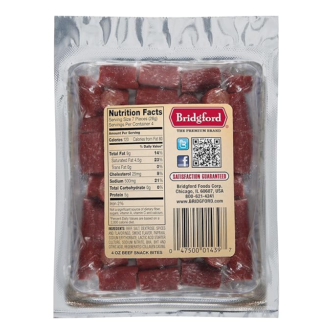 BRIDGFORD BEEF SNACK BITES