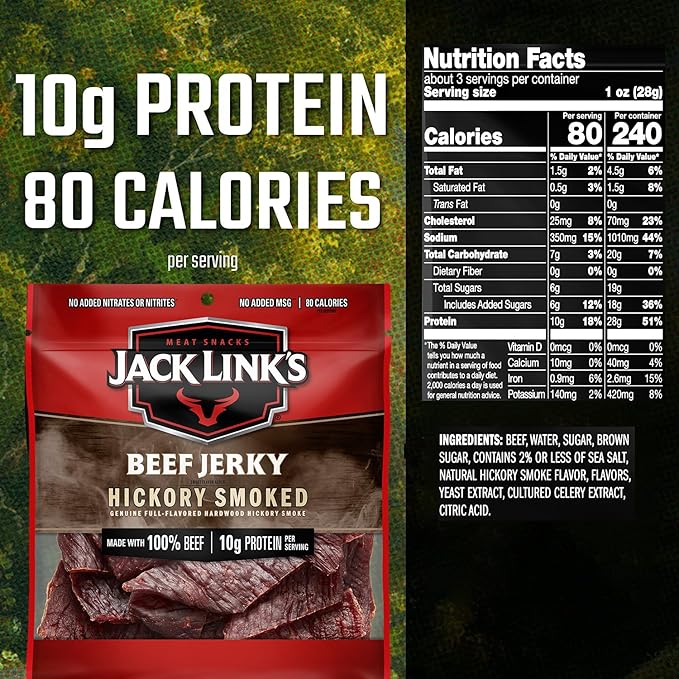 JACK LINK'S HICKORY SMOKED BEEF JERKY