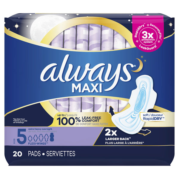 ALWAYS MAXI PADS - OVERNIGHT