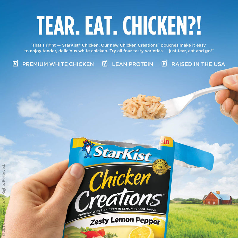 STARKIST CHICKEN CREATIONS ZESTY LEMON PEPPER