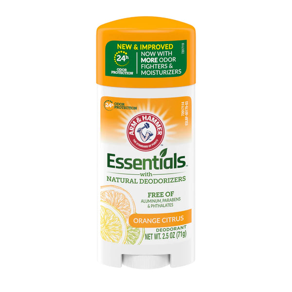 ARM & HAMMER ESSENTIALS NATURAL DEODORANT ORANGE CITRUS