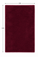 RUG – BURGUNDY - 2 FT x 3 FT FACILITY APPROVED