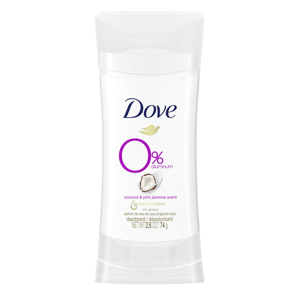 DOVE BEAUTY 0% ALUMINUM COCONUT & PINK DEODORANT STICK