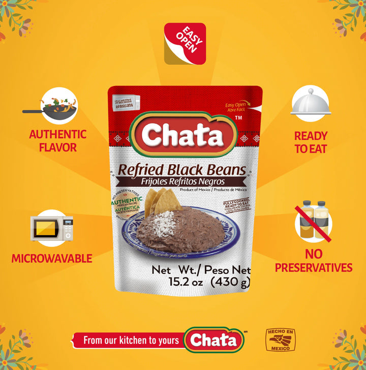 CHATA REFRIED BLACK BEANS