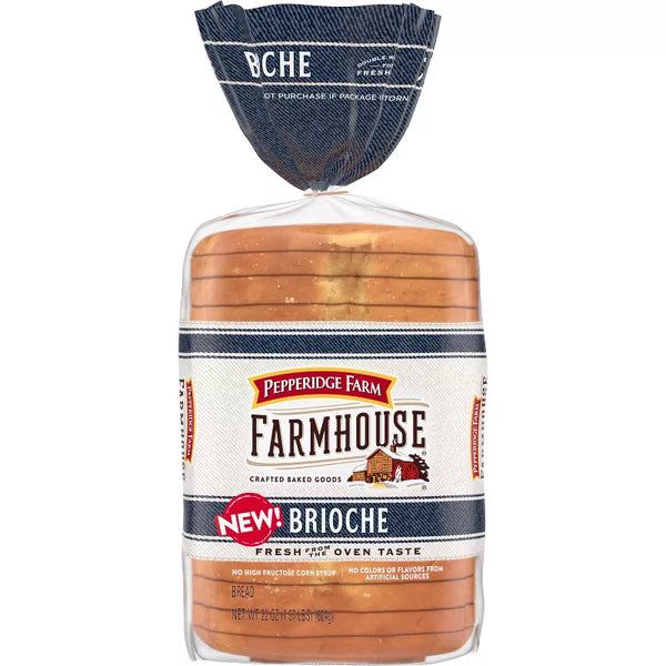 PEPPERIDGE FARM FARMHOUSE BRIOCHE BREAD