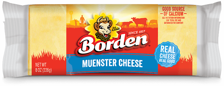 BORDEN DAIRY MUENSTER CHUNK CHEESE BLOCK