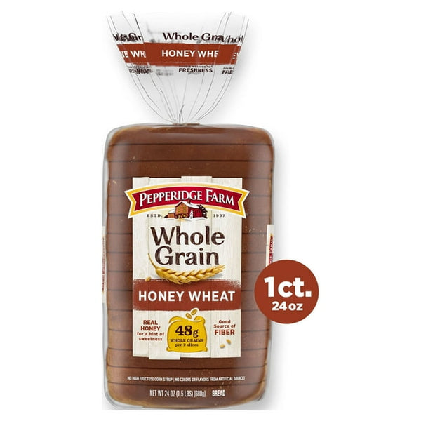 PEPPERIDGE FARM FARMHOUSE WHOLE GRAIN HONEY WHEAT BREAD