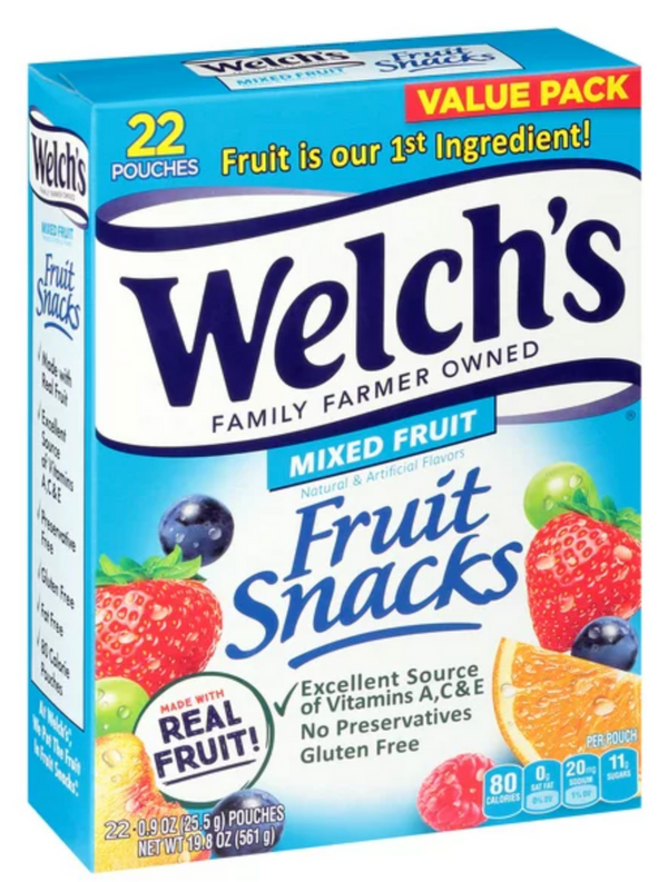 WELCH'S FRUIT SNACKS