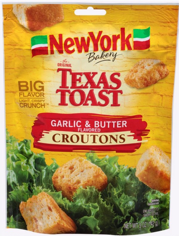 NY BAKERY TEXAS TOAST GARLIC & BUTTER CROUTONS