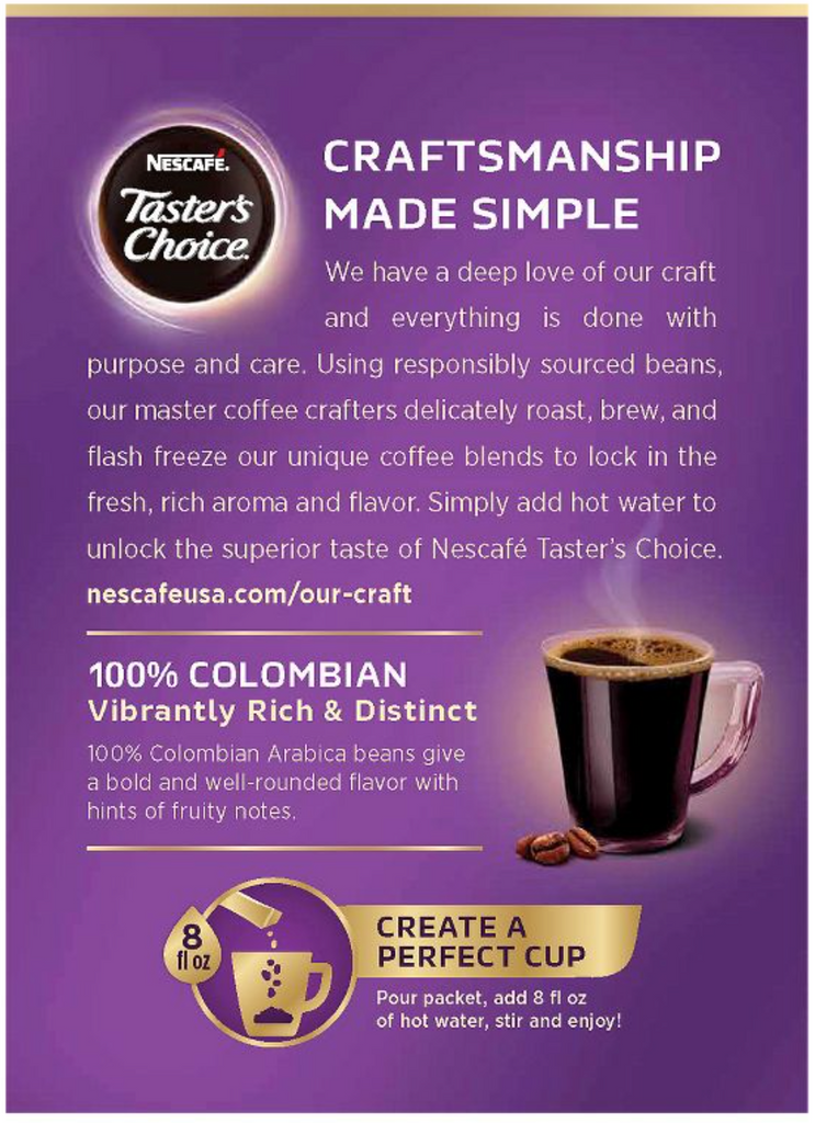 NESCAFE TASTER'S CHOICE - COLOMBIAN