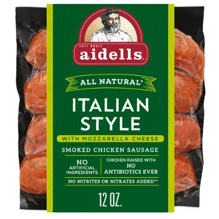 AIDELLS CHICKEN SAUSAGE ITALIAN STYLE