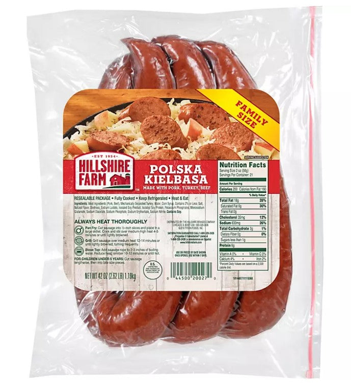 HILLSHIRE FARM PORK KEILBASA (3 PACK)