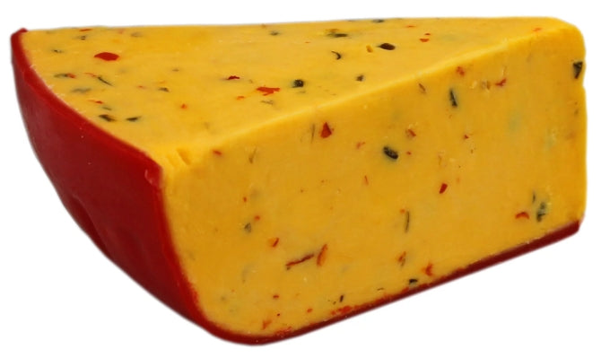 YANCEY'S FANCY JALAPENO PEPPER CHEDDAR WEDGE