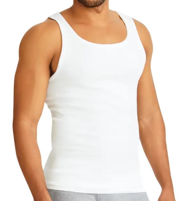 FRUIT OF THE LOOM TAGLESS TANK TOPS - 3 PACK