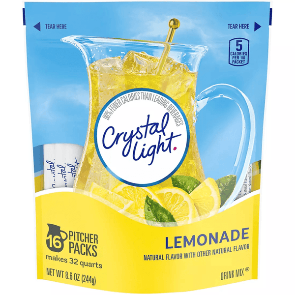 CRYSTAL LIGHT PITCHER PACKS- LEMONADE - Emmas Premium Services