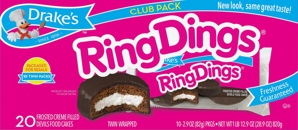 DRAKE’S RING DINGS 20 PACK