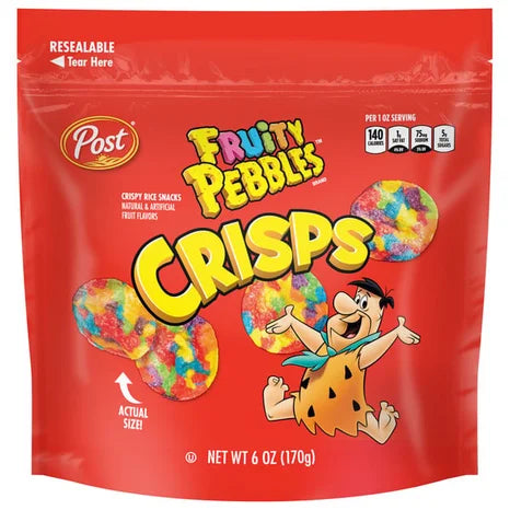 POST FRUITY PEBBLES CRISPS