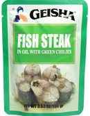 GEISHA FISH STEAKS IN SOYBEAN OIL WITH GREEN CHILI