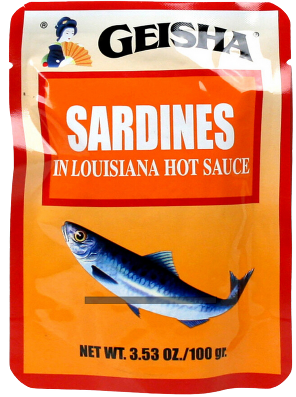 GEISHA POUCHED SARDINES IN LA HOT SAUCE