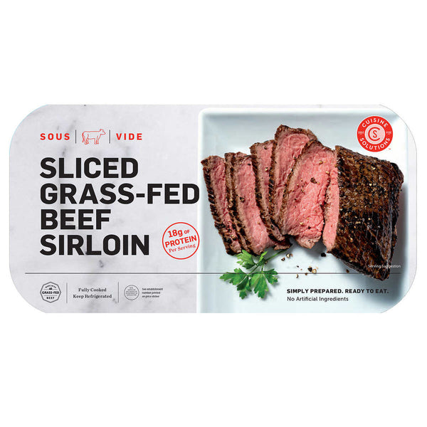 CUISINE SOLUTIONS SLICED GRASS-FED BEEF SIRLOIN