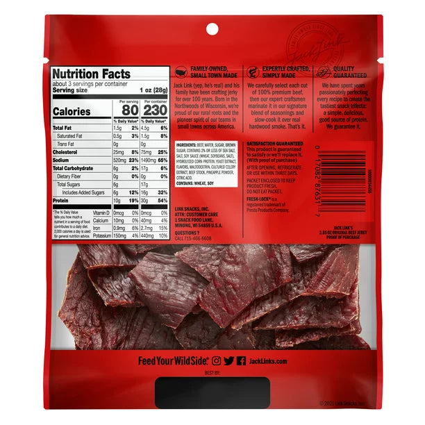 JACK LINK'S ORIGINAL BEEF JERKY