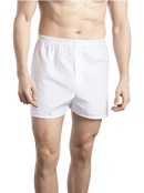 MEN'S RELAXED FIT BOXERS, WHITE 5 PACK