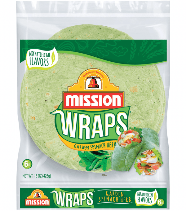 MISSION SPINACH WRAPS - Emmas Premium Services