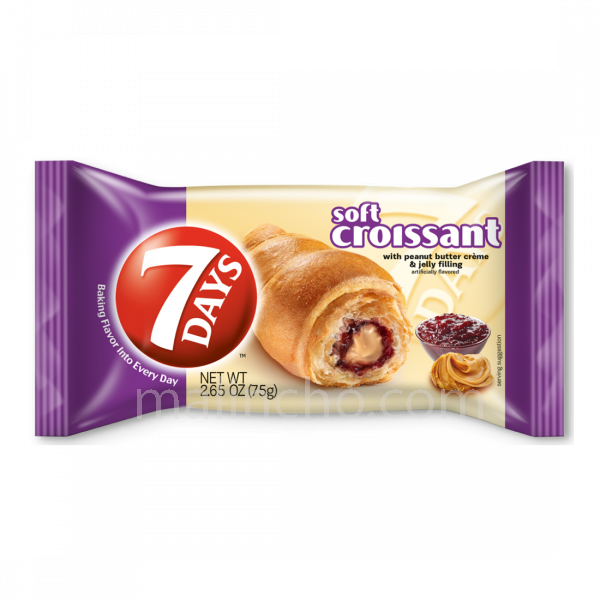 7DAYS SOFT CROISSANT WITH PEANUT BUTTER & JELLY (6 PACK)