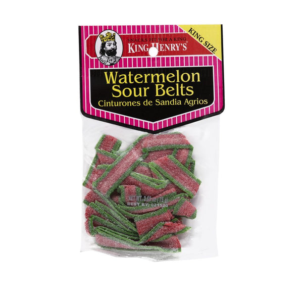 KING HENRY'S WATERMELON SOUR BELTS