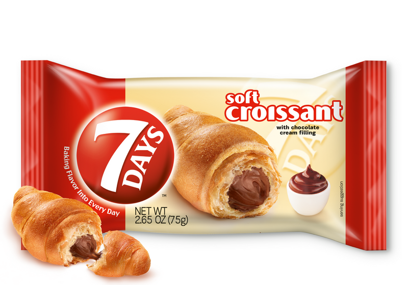 7DAYS SOFT CROISSANT WITH CHOCOLATE FILLING (6 PACK)