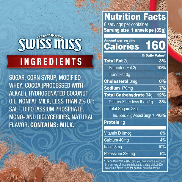 SWISS MISS MILK CHOCOLATE HOT CHOCOLATE