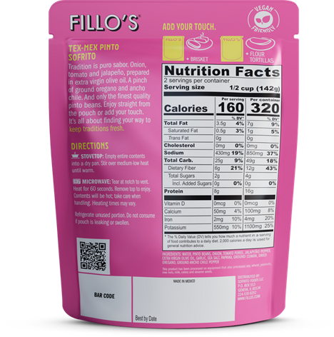 FILLO'S TEX-MEX PINTO BEANS