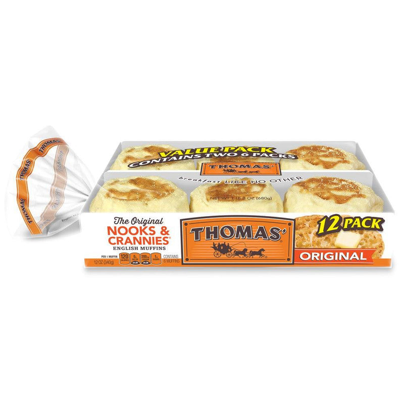 THOMAS ORIGINAL ENGLISH MUFFINS (2 PACK) - Emmas Premium Services