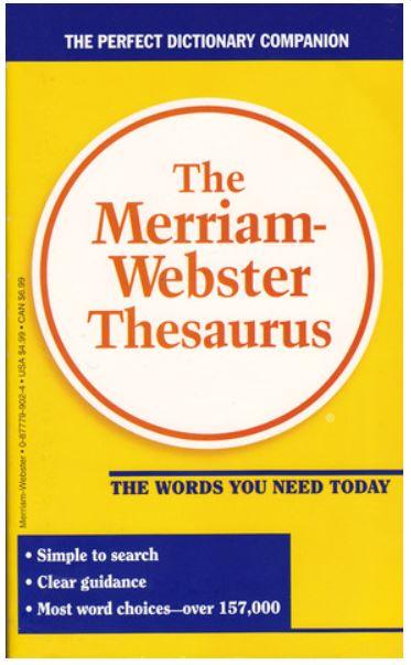 WEBSTERS THESAURUS - Emmas Premium Services