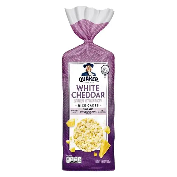 QUAKER RICE CAKES WHITE CHEDDER